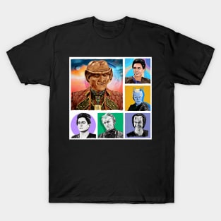 Trekkery Jeffrey is All the Aliens Collage T-Shirt